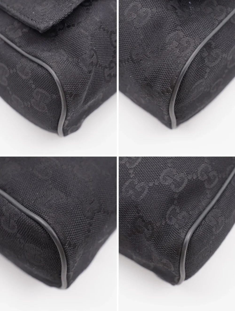 CL41 💕 Gucci GG Monogram Canvas Flap Messenger Bag